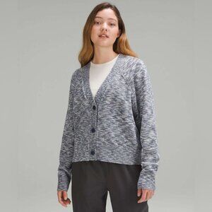 Lululemon Boxy Cotton-Blend Cardigan Night Sea / True Navy / Black / Iron Blue